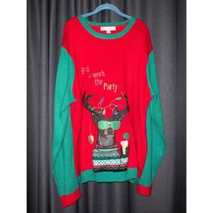 Ugly Christmas Sweater Xmas Size XXL Beer